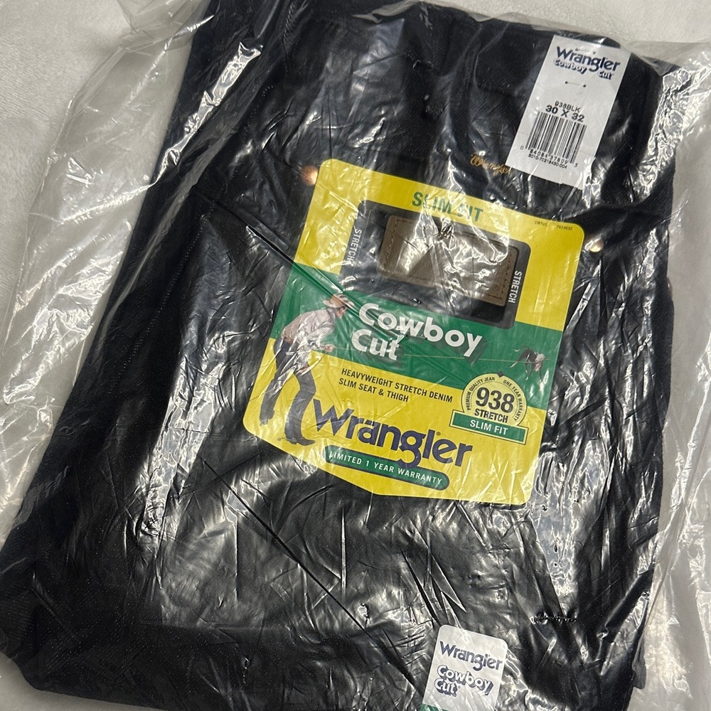 Wrangler Cowboy Cut Slim Fit Black Denim